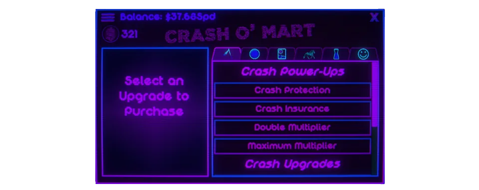 Crash storefront scene from the game